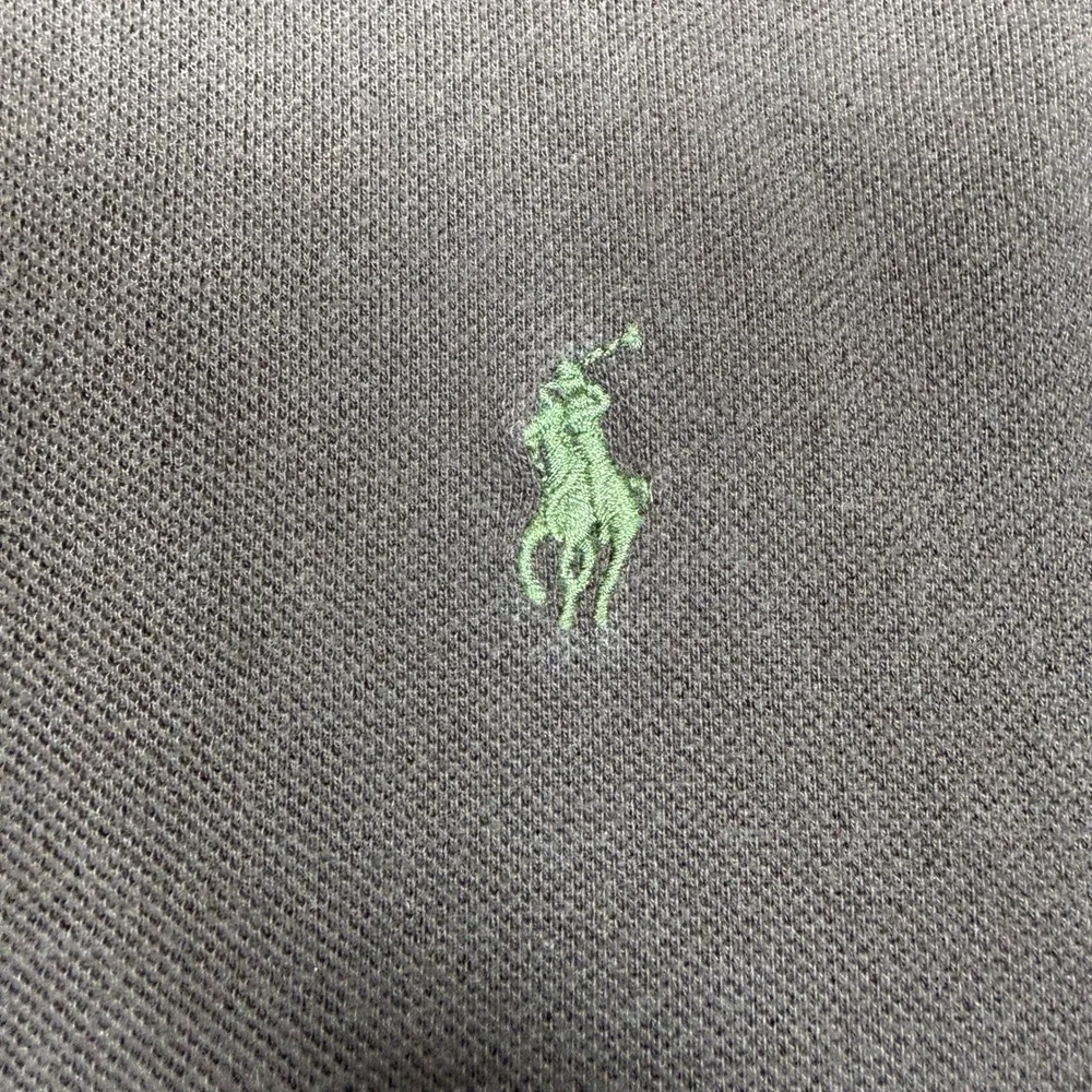 Vintage Polo Ralph Lauren Mens XXL Brown Long Sleeve Pique Polo Shirt Cotton Y2K